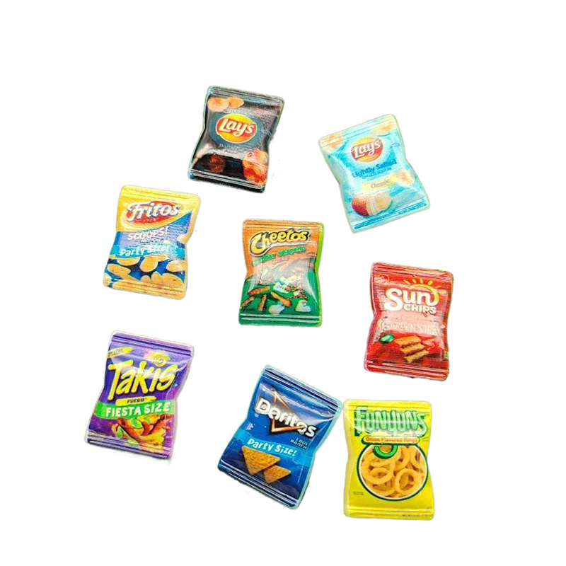 Food In Snacks - 10Pcs Random Simulation Potato Chips Food