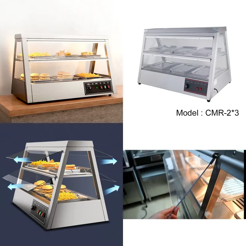Snacks Food Warmer - Stainless Steel Countertop Chicken Warmer Food