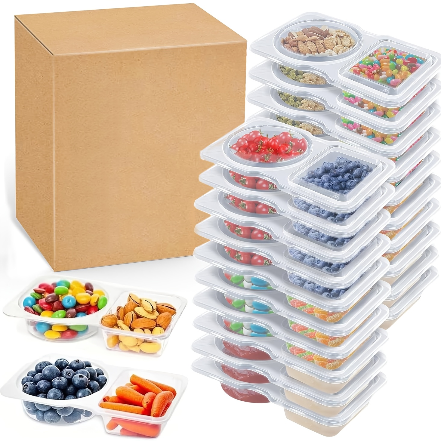 Food Snacks For Picnic - 10Pcs Food Storage Containers with Lids