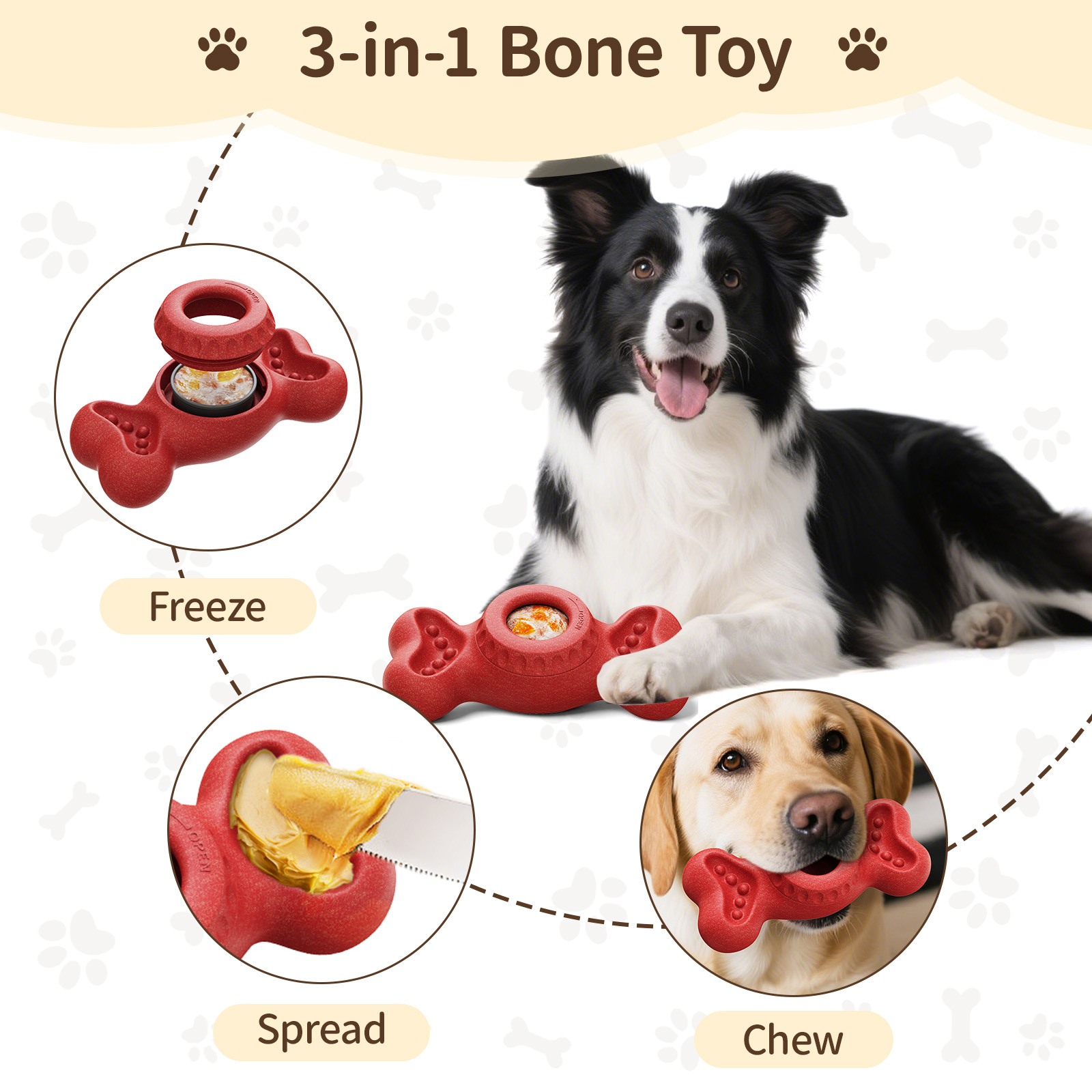 3in1 Chew Toy: Frozen Treat Di – Peanut Butter Snack Bewertung und Preis