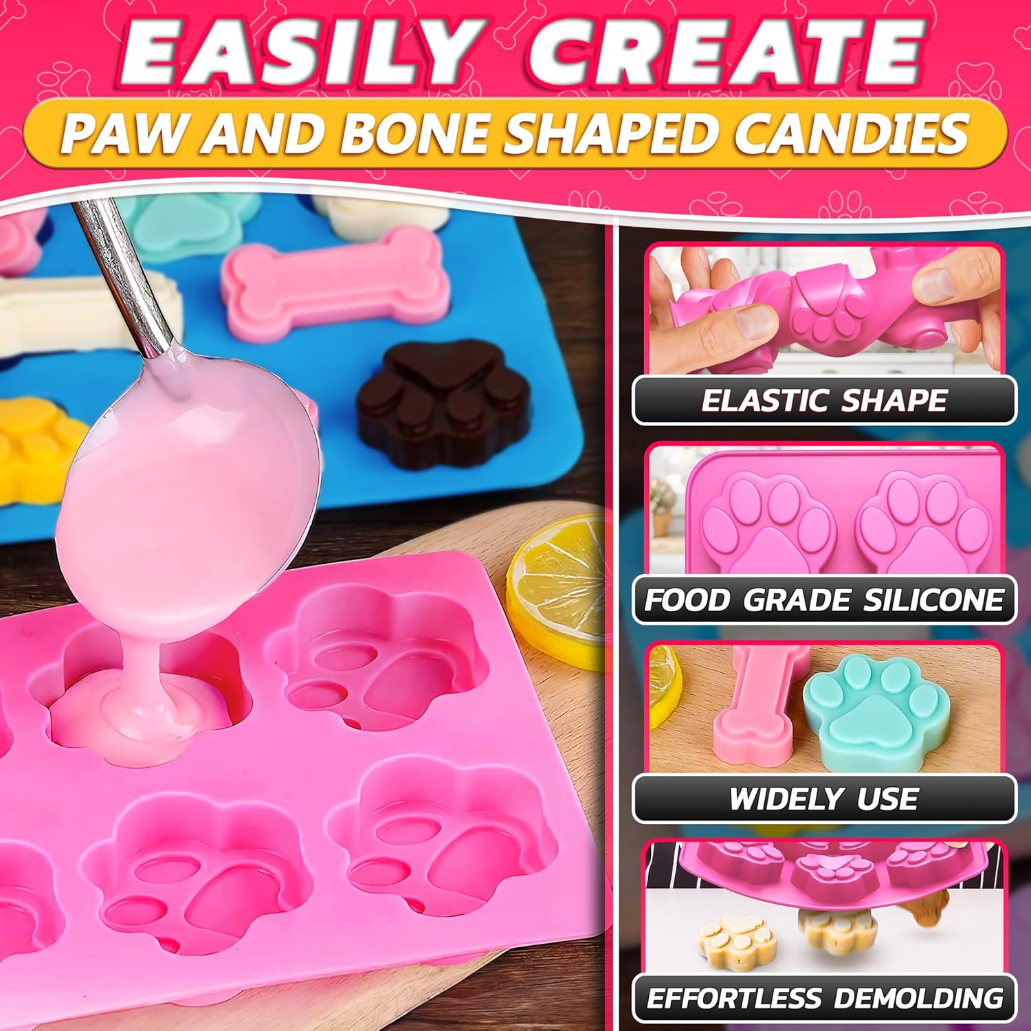 2 Pcs Dog Treat Molds Silicone – Peanut Butter Snack Bewertung und Preis