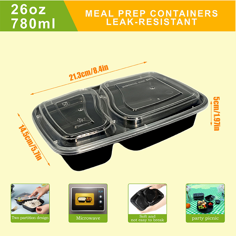 10/40 Pack 26 oz Two-Compartme – Food Snacks For Picnic Bewertung und Preis