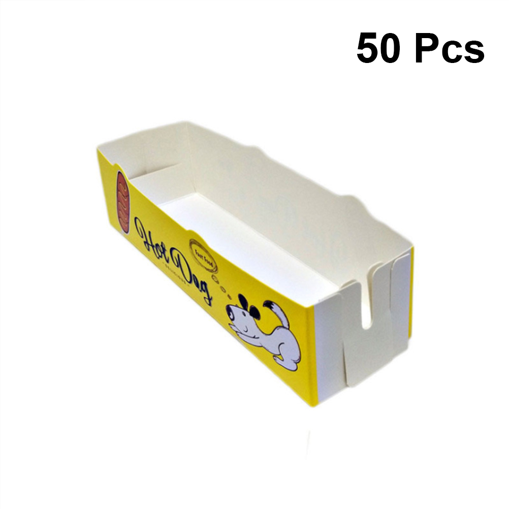 50 Pcs Hot Dog Box Food Servin – Food Snacks For Picnic Bewertung und Preis