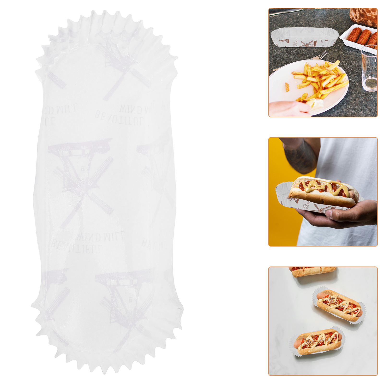 100 Pcs Hot Dog Tray Disposabl – Food Snacks For Picnic Bewertung und Preis